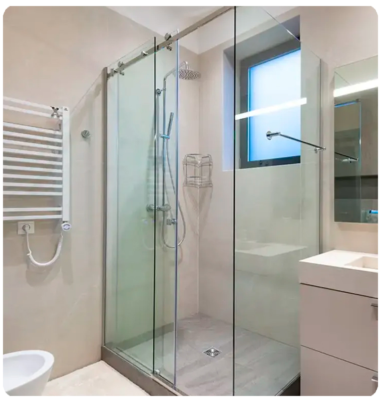Puerta de Ducha con Cristal Templado