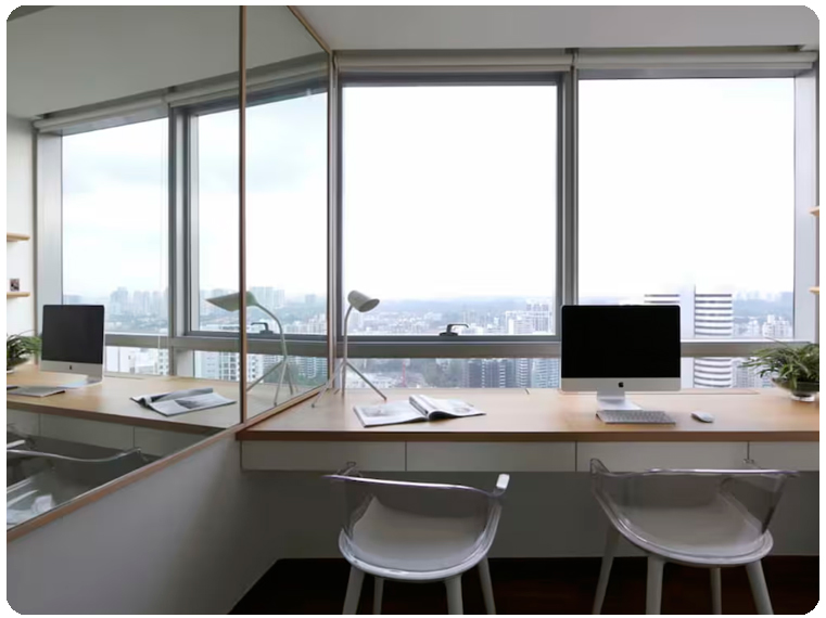 Ventana Fija con Accesorios Naturales